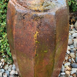 POTTERY FOUNTAIN CLOSED TOP BRONZE