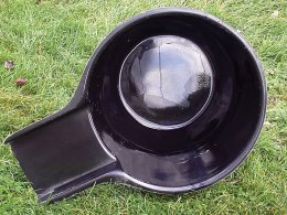 FIBERGLASS POND MODEL F2WS WITH WIDE SPILLWAY