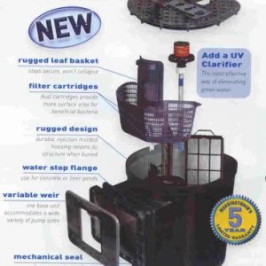 SAVIO COMPACT SKIMMERFILTER WITH 8 1/2" FACEPLATE (CW85)