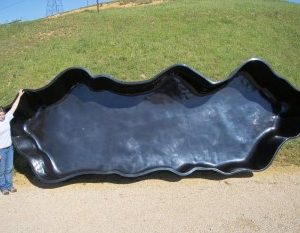 FIBERGLASS POND — LAKE KOI APPROX 19' x 7' x 30"