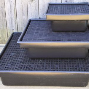 DISAPPEARING FOUNTAIN 2' X 2' SQUARE BASIN ASSEMBLY